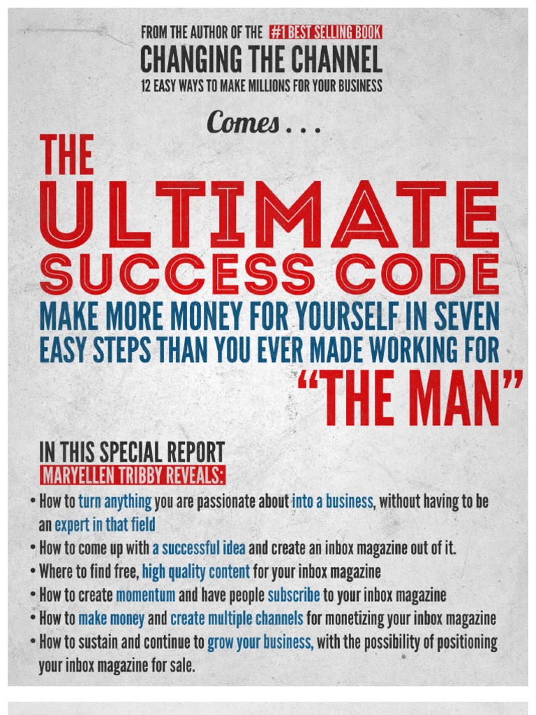 The Ultimate Success Code MaryEllen Tribby | PDF | Competition ...