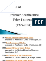 Pritzker Architecture Prize Laureates 