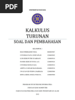 Soal Dan Jawaban Turunan Trigonometri
