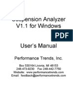 Suspension Analyzer Manual