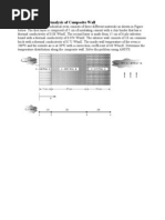 1D Thermal Static Analysis of Composite Wall