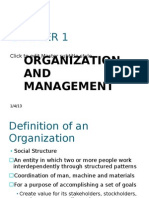 Organization and Management