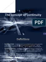 The Concept of Continuity