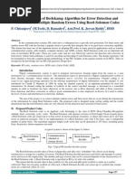 Implementation of Berlekamp Algorithm For Error Detection and Correction of Multiple Random Errors Using Reed-Solomon Codes