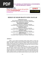 Design of Solid Shafts Using Matlab