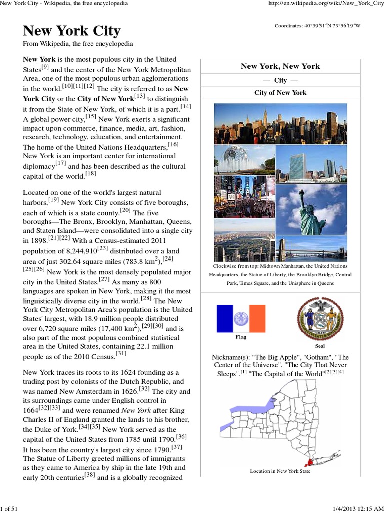 New York City New York City Borough New York City - 