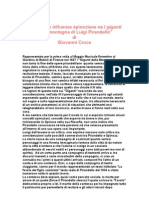 Note sulle influenze spinoziane neI giganti della montagnadi Luigi Pirandello