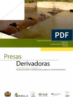 Criterios de diseño de presas derivadoras