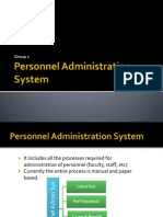 Personnel Administration Systen