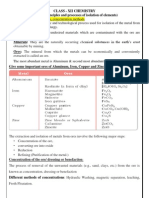 General Principles and Processes of Isolation of Elements