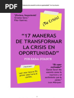 17 Maneras de Transformar La Crisis en Oportunidad