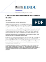 Contractors Seek Revision of PWD Schedule of Rates: News Cities Thiruvananthapuram