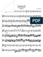 Pachelbel Canon in D Major 2nd Violin Part