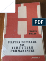 Florin Bratu - Cultura populara sau virtutile permanentei(1983)