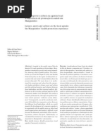 Lazer, esporte e cultura na agenda local:
a experiência de promoção da saúde em
Manguinhos