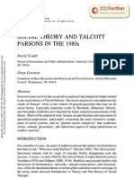 Social Theory and Talcott Parsons in The 1980