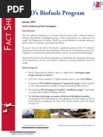 Factsheet- DoD’s Biofuels Program