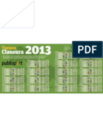 Calendario Clausura 2013