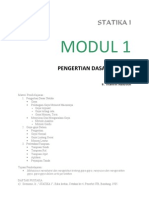 Modul 1 Pengertian Dasar Statika