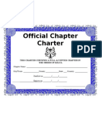 Official Kelta Order Chapter Charter