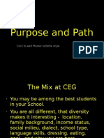 Purpose and Path: Click To Edit Master Subtitle Style