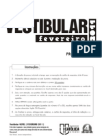 Instruções para prova única da UCPEL