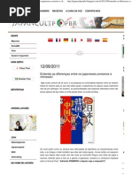 Diferença entre japoneses, coreanos e chineses