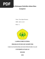 Download Makalah Hubungan Statistika Dalam Ilmu Komputer by anon_556520652 SN119037480 doc pdf