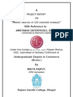 Project Report On LG