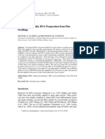 Rapid High Quality RNA Preparation From Pine Seedlings