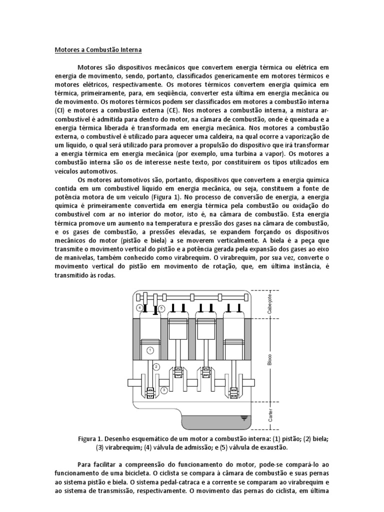 Motores A Combustão Interna | PDF | Motor de Combustão interna | Motor ...