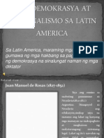 Ang Demokrasya at Nasyonalismo Sa Latin America
