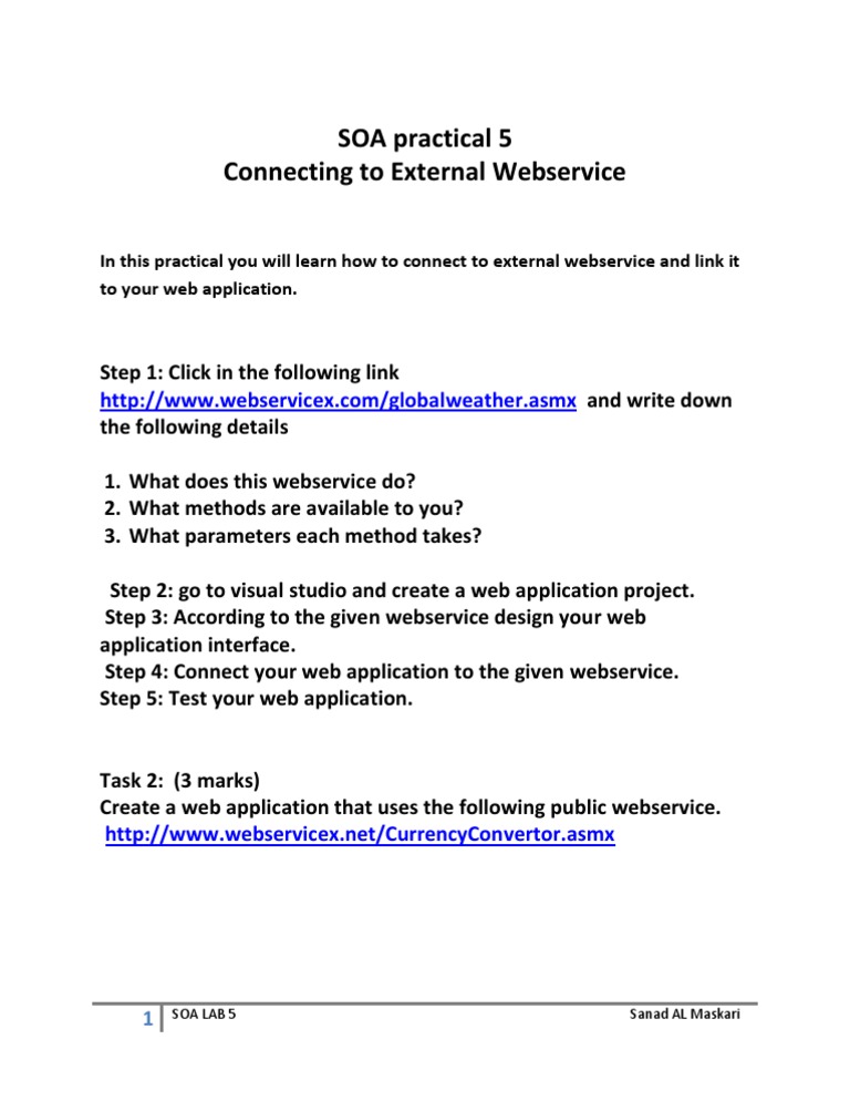 Connect to External Web Services | PDF
