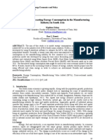 Modeling and Forecasting Energy Consumption in the Manufacturing Industry in South Asia.