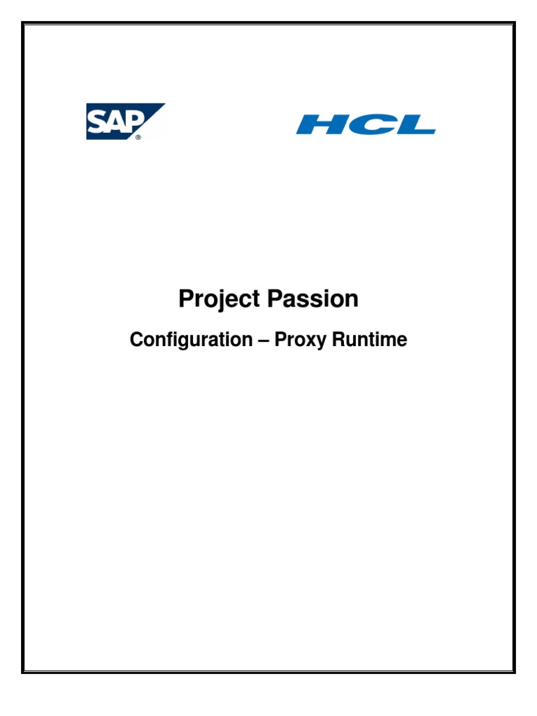 ABAP Proxy Runtime Configuration Guide | PDF | Computers