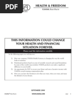 Download USANA Fast Facts by usanapinas8334 SN11906530 doc pdf
