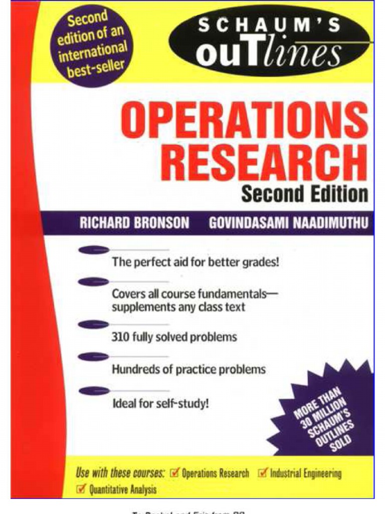 Schaum's Outline Operations Research
