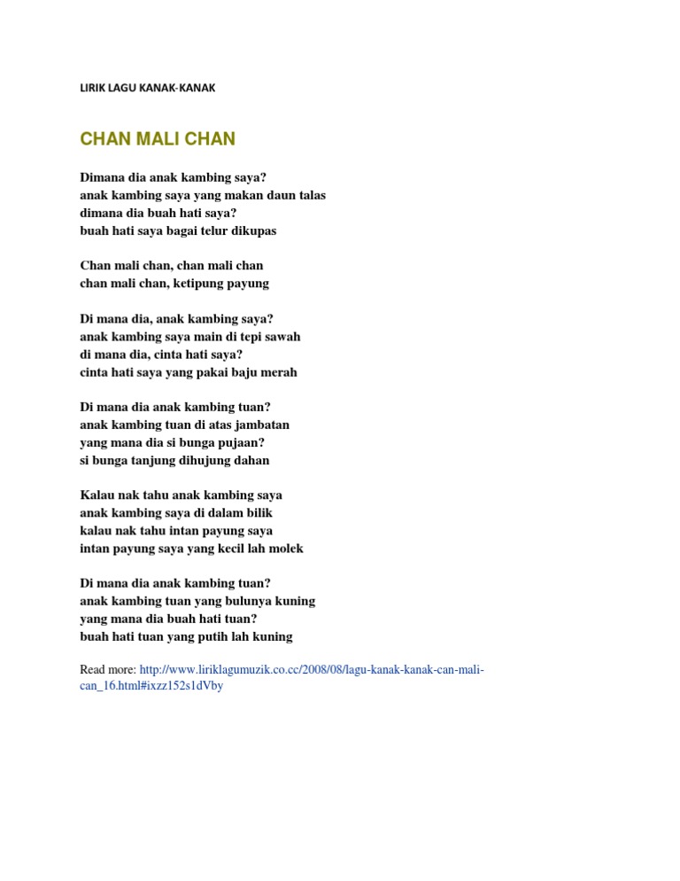 Chan Mali Chan Pdf