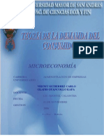 Teoria de La Demanda Del Consumidor Enfoque de La Utilidad