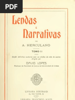 Lendas e Narrativas, de Alexandre Herculano. Vol. 2