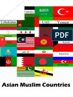 Muslim Countries In Asia With their Flags