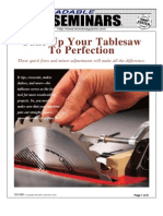 Tune Up Your Tablesaw To Perfection: Downloadable