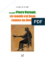 Vernant Jean Pierre - Le Monde Est Beau Comme Un Dieu