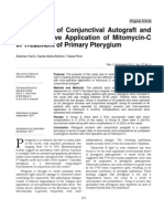 2012-Comparison of Conjunctival Autograft and Intra-Operative Application of Mitomycin-C in Treatment of Primary Pterygium