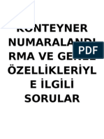 1.konteyner Numaralandirma Ve Genel Özelli̇kleri̇yle İlgi̇li̇ Sorular