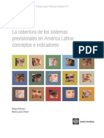 La Cobertura de Los Sistemas Previsionales en América Latina: Conceptos e Indicadores