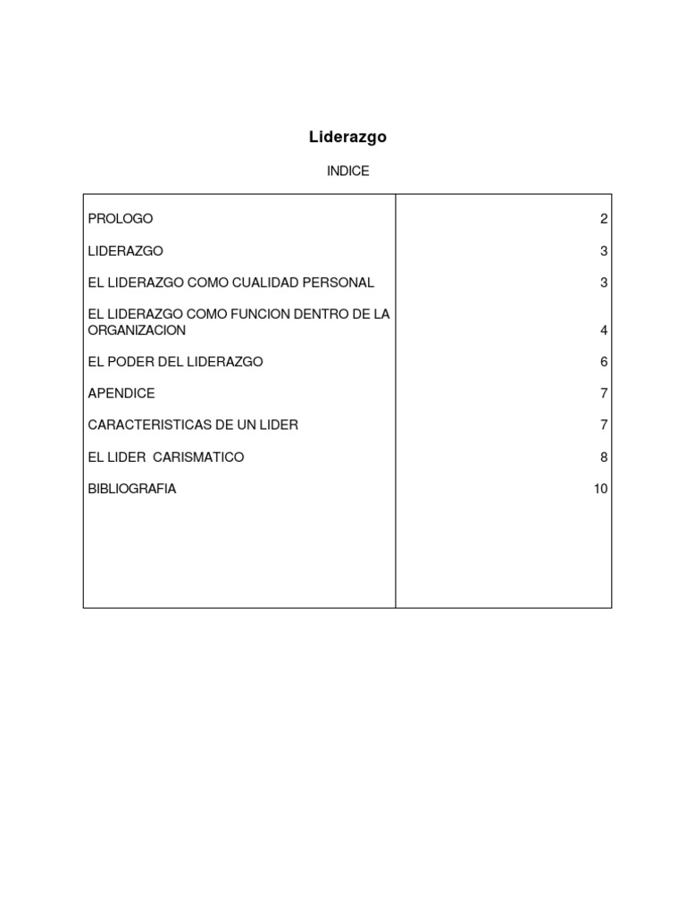 Liderazgo | PDF | Crecimiento personal y profesional | Relaciones ...