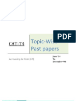 ACCACAT Paper T4 Accounting For Costs INT Topicwise Past Papers