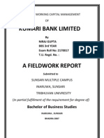 A Study of Financial Analysis of Kumari Bank LTD