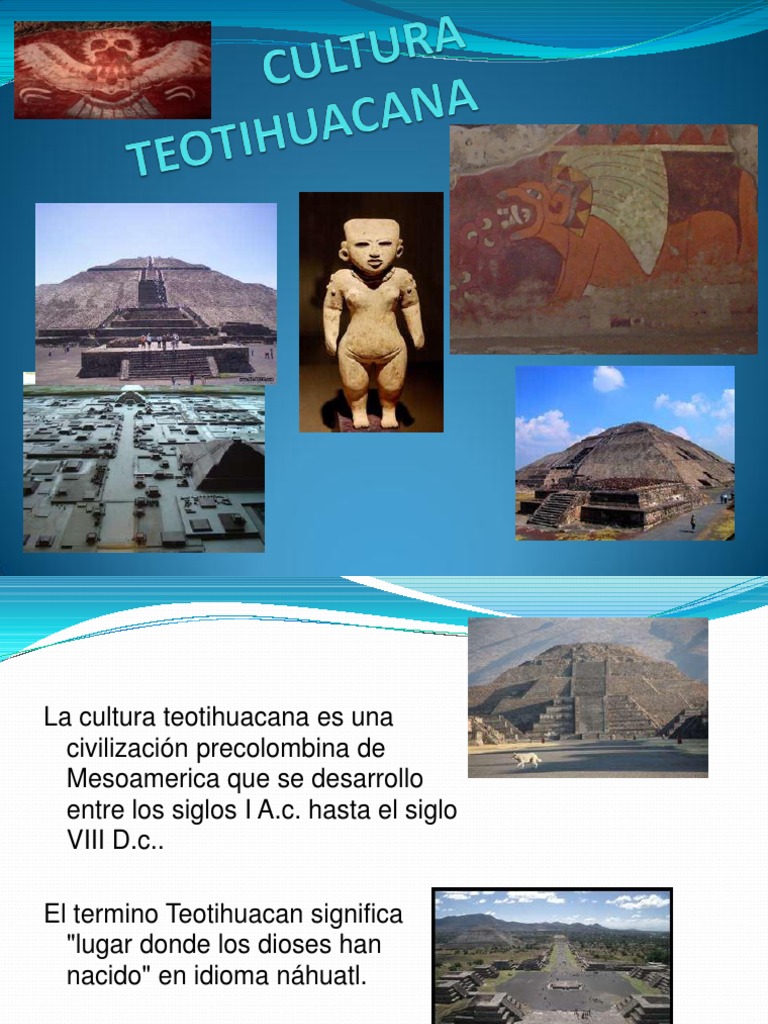 Cultura teotihuacana Mesoamérica Arqueología